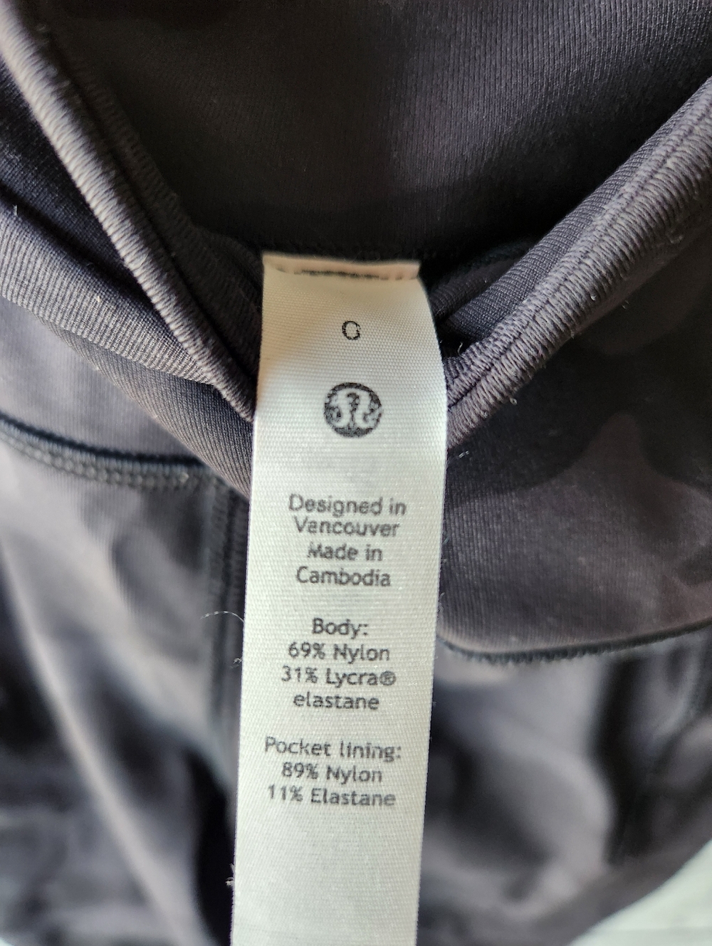 Lululemon Swift Speed High Rise Crop 21" Heritage 365 Camo Deep Coal Size 0 - Picture 7 of 8